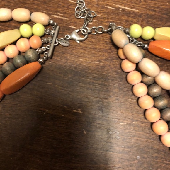 vintage layered beaded necklace - Picture 2 of 4